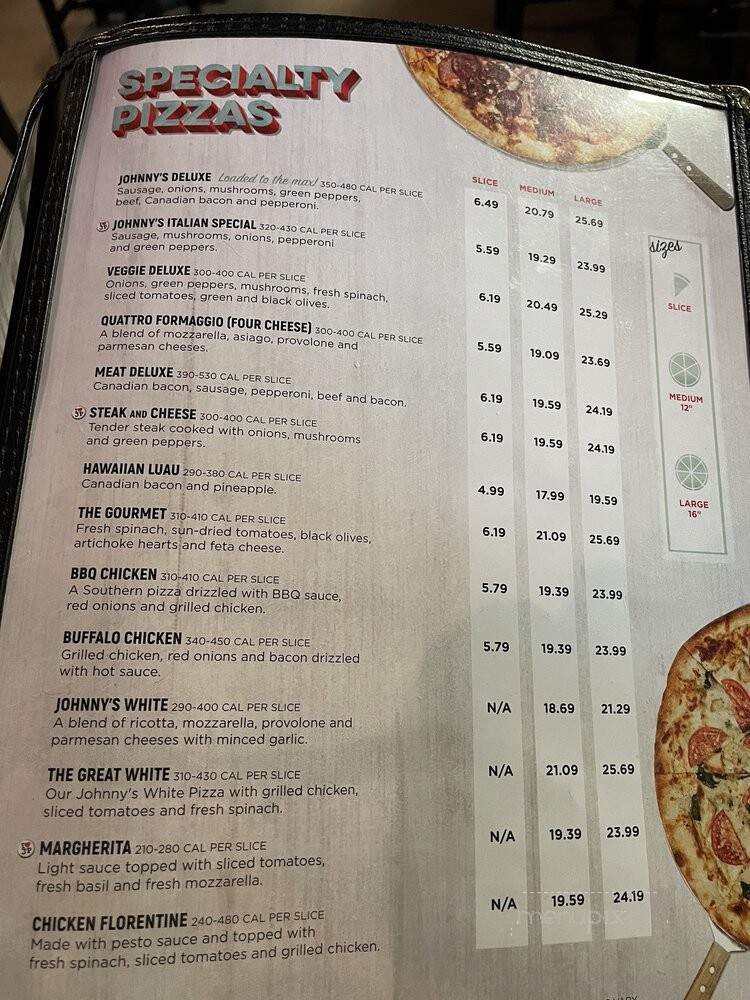 Johnny's New York Style Pizza - Columbus, GA menu_pic