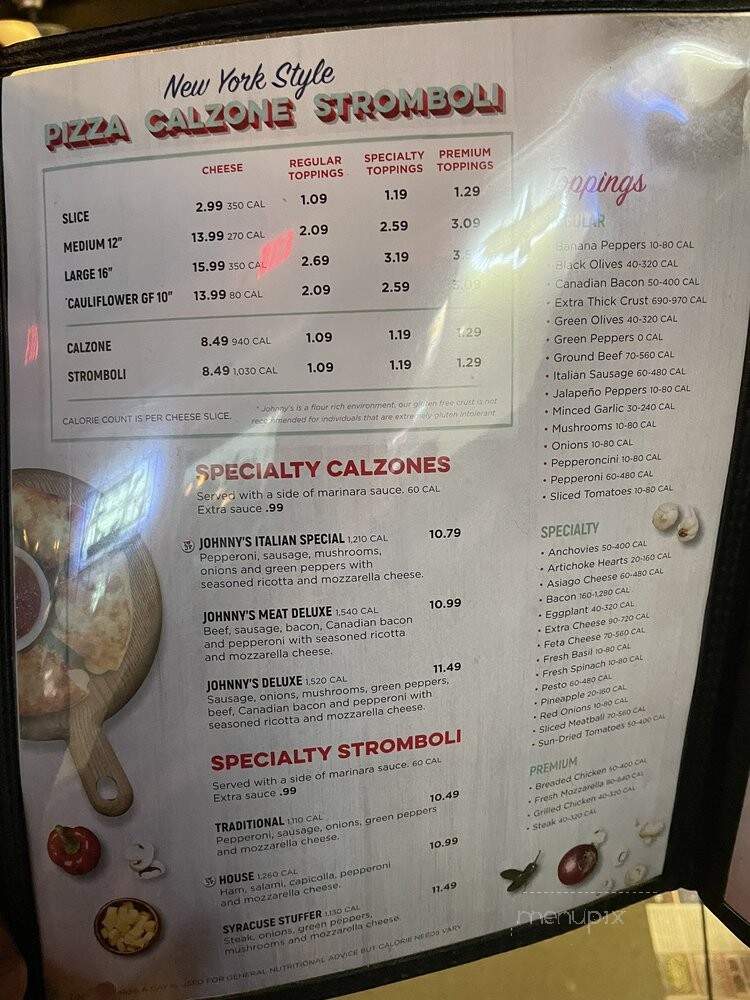 Johnny's New York Style Pizza - Columbus, GA menu_pic