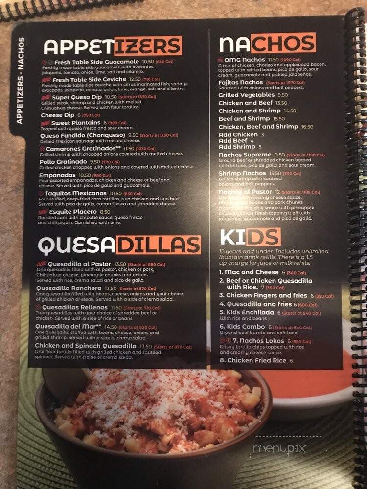 Plaza Azteca - Wyomissing, PA menu_pic