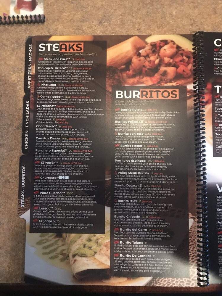 Plaza Azteca - Wyomissing, PA menu_pic