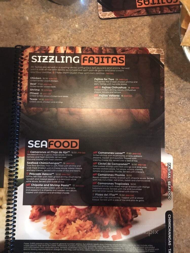 Plaza Azteca - Wyomissing, PA menu_pic