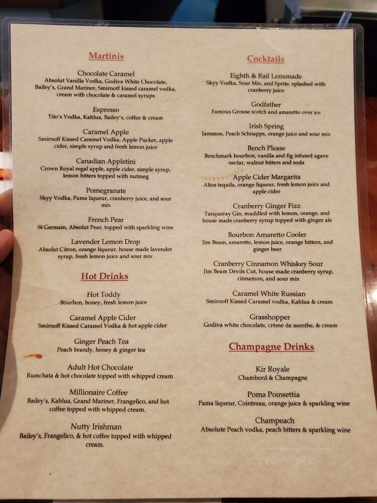 Eighth & Rail - Opelika, AL menu_pic