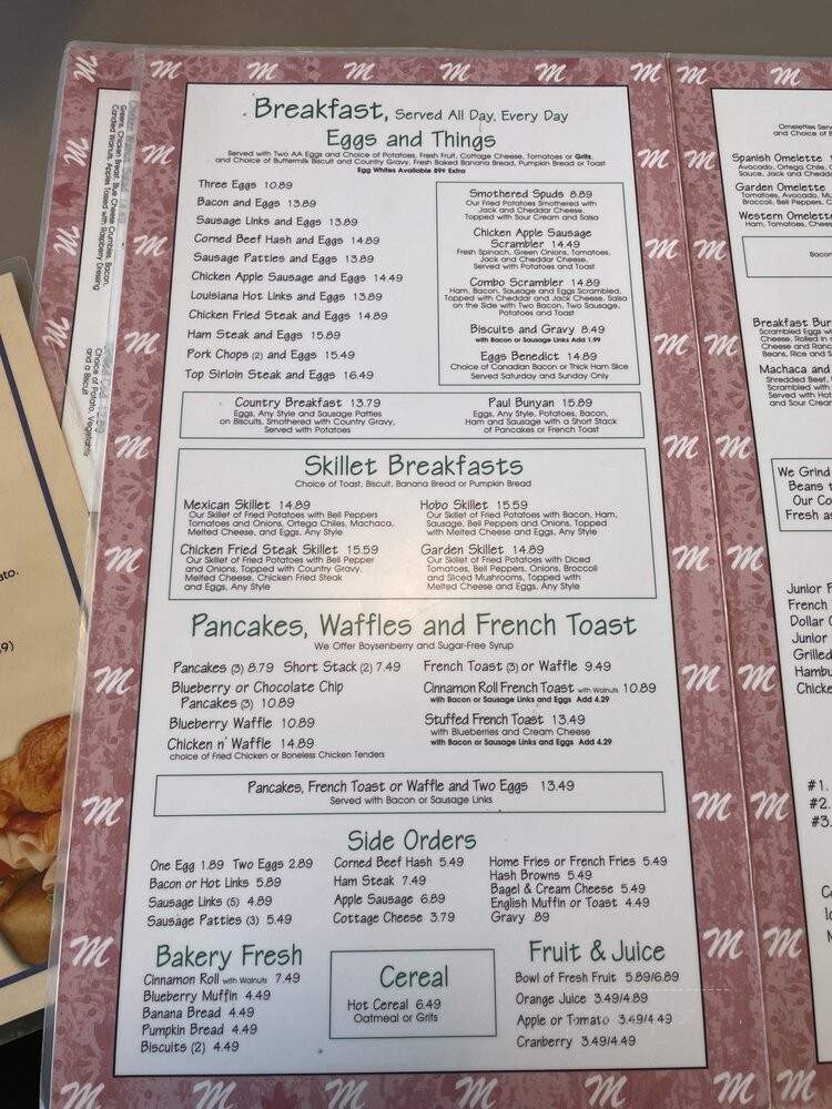Mollie B's Country Cafe - Victorville, CA menu_pic