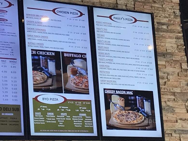Pauly's Pizzeria & Sub Co - Rapid City, SD menu_pic