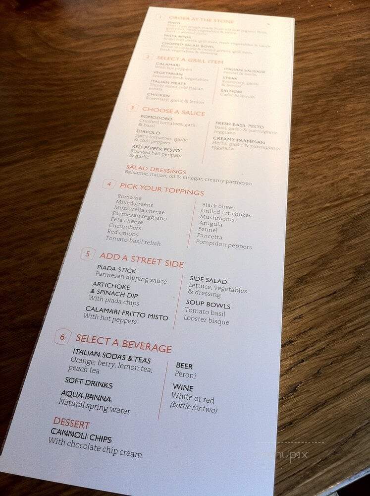 Piada Italian Street Food - Columbus, OH menu_pic