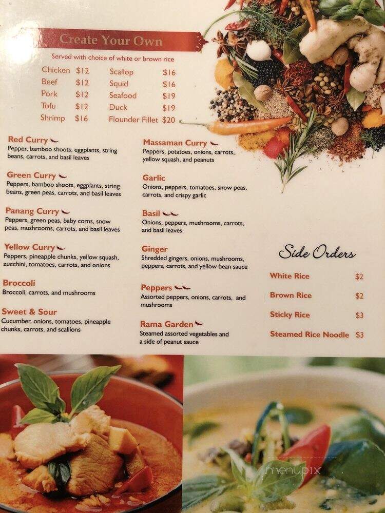 Bangkok Hill - Lunenburg, MA menu_pic