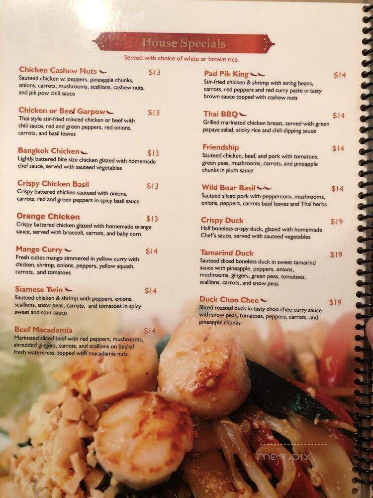 Bangkok Hill - Lunenburg, MA menu_pic