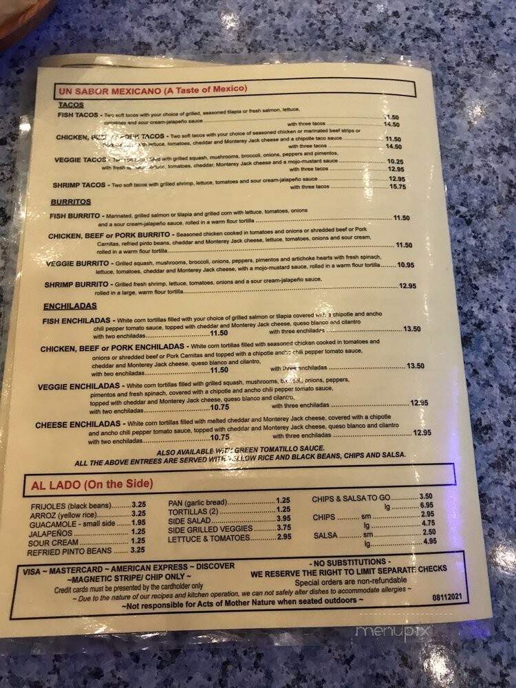 La Fonda Latina - Atlanta, GA menu_pic