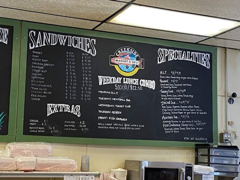 Creekside Market and Deli - Jackson, WY menu_pic