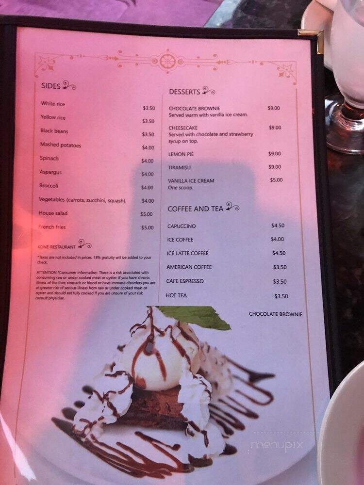 Konexpress - Miami Beach, FL menu_pic