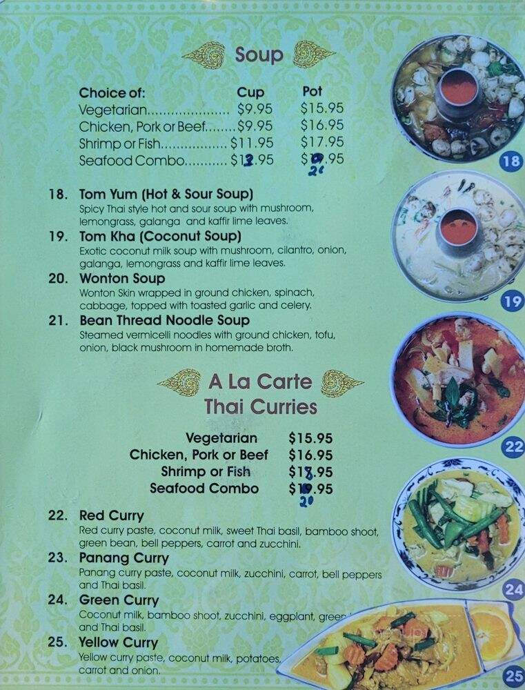 Thai Kitchen Restaurant - Tahoe City, CA menu_pic