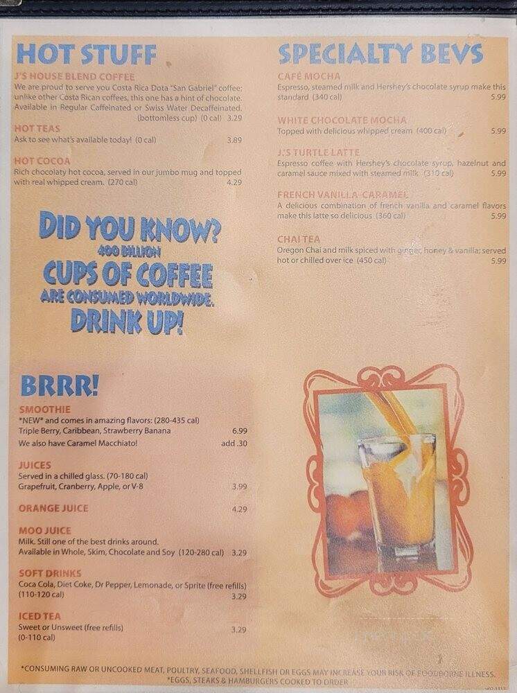 J. Christopher's - Atlanta, GA menu_pic