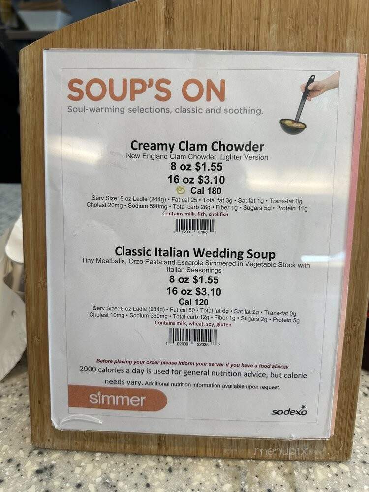 Hoag Hospital Cafeteria - Newport Beach, CA menu_pic