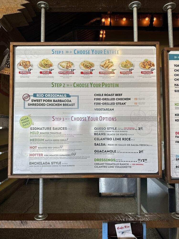 Cafe Rio - Tustin, CA menu_pic