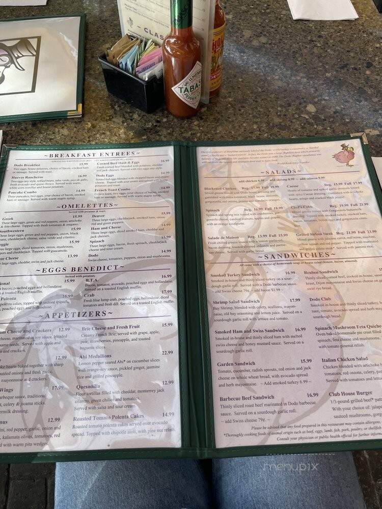 Dodo - Salt Lake City, UT menu_pic