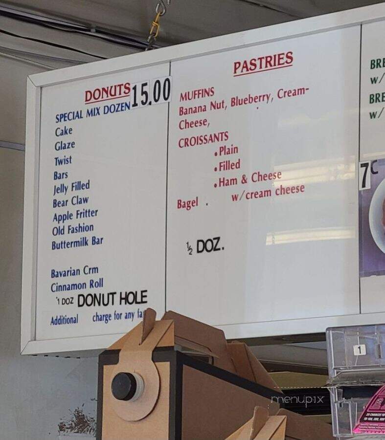 Donut Star - Orange, CA menu_pic