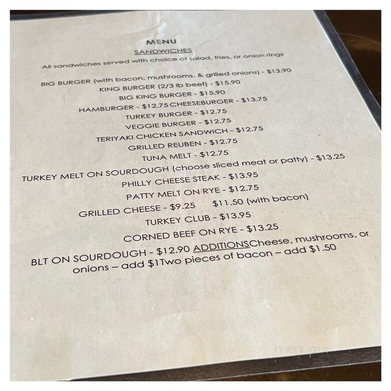 Javin's Bar & Grill - Culver City, CA menu_pic