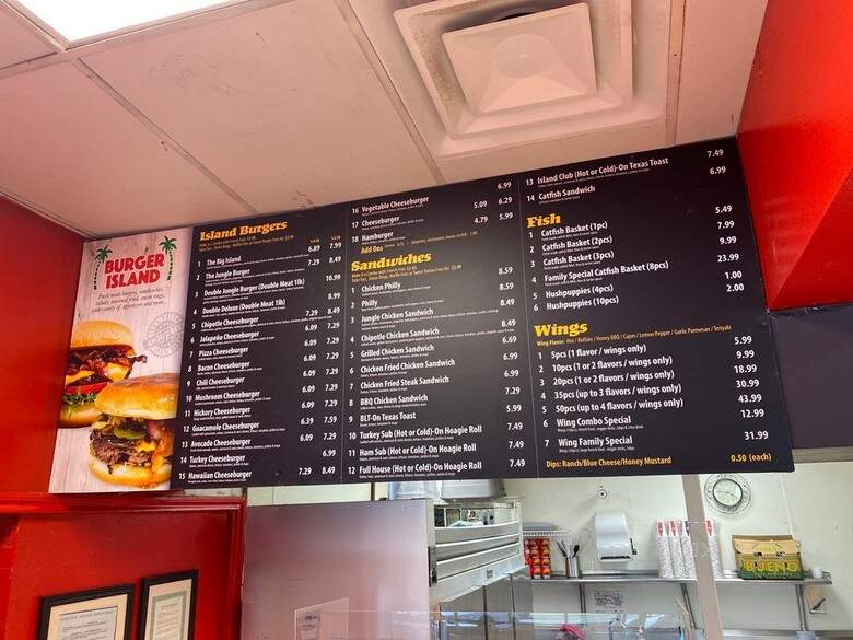 Burger Island - Garland, TX menu_pic