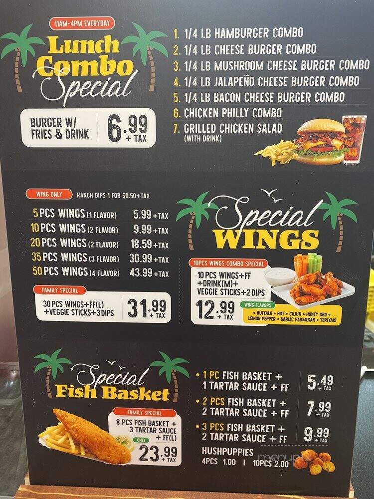 Burger Island - Garland, TX menu_pic