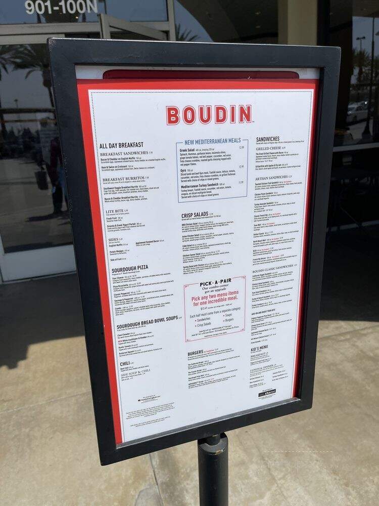 Boudin SF - Costa Mesa, CA menu_pic