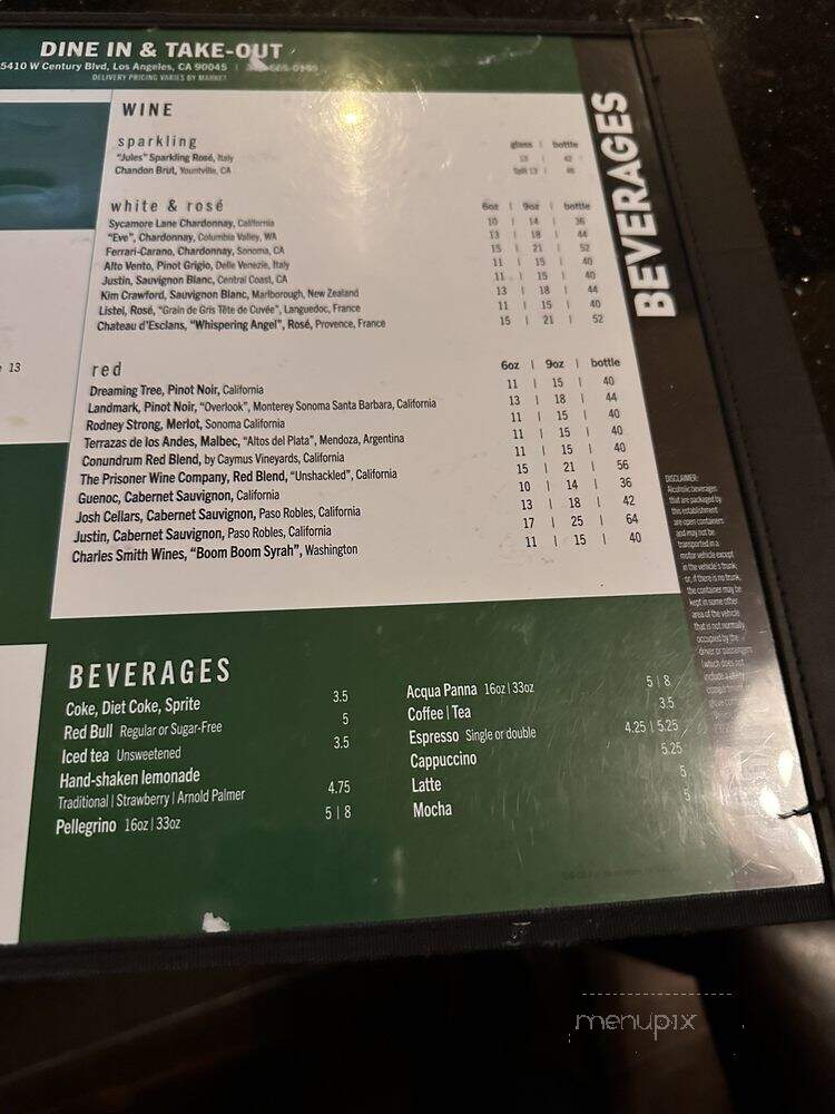 Daily Grill - Los Angeles, CA menu_pic