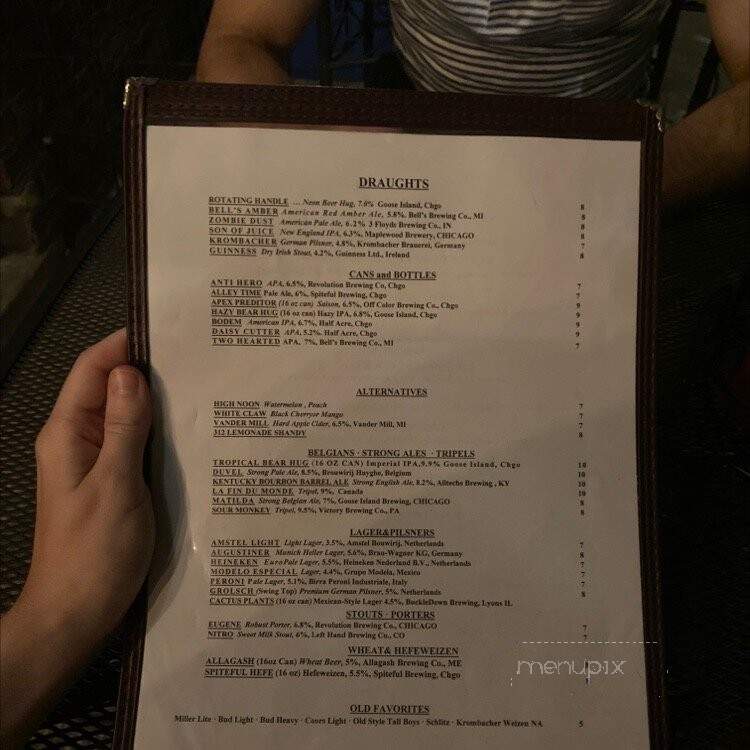 Marge's Still - Chicago, IL menu_pic