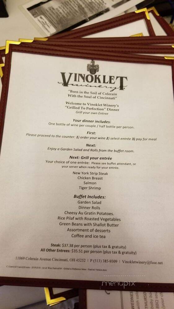 Vinoklet Winery & Vineyard - Cincinnati, OH