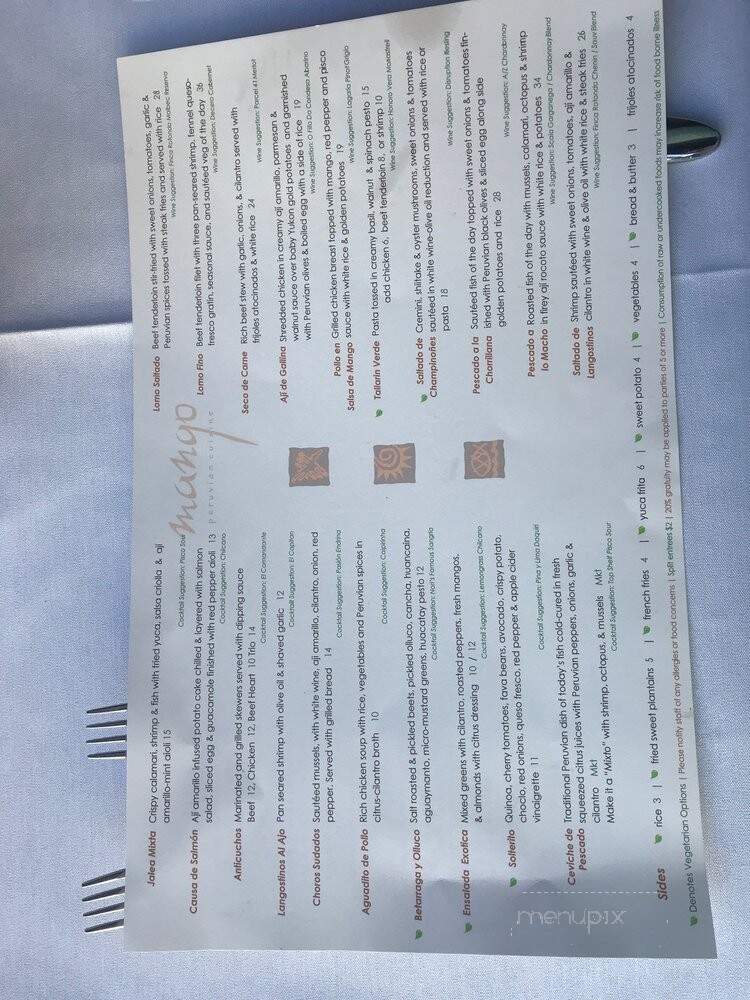 Mango - Saint Louis, MO menu_pic