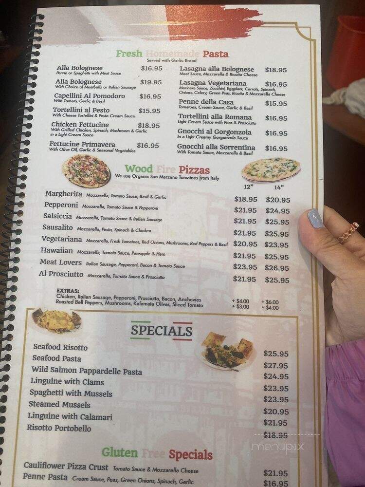 Taste of Rome - Sausalito, CA menu_pic