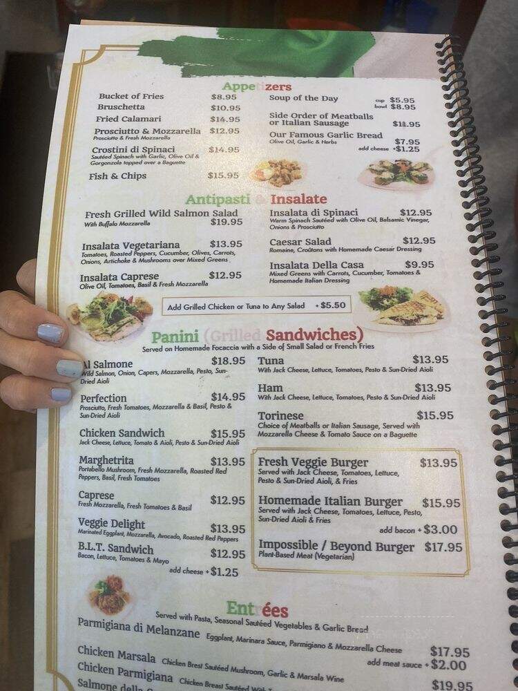 Taste of Rome - Sausalito, CA menu_pic