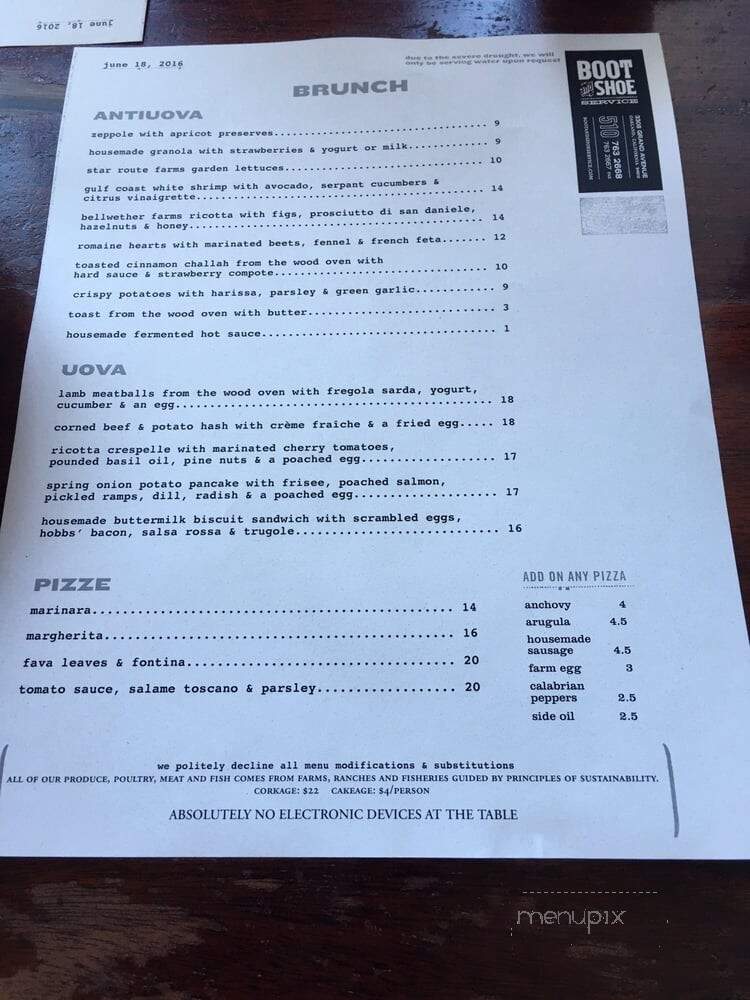 Boot and Shoe Service - Oakland, CA menu_pic