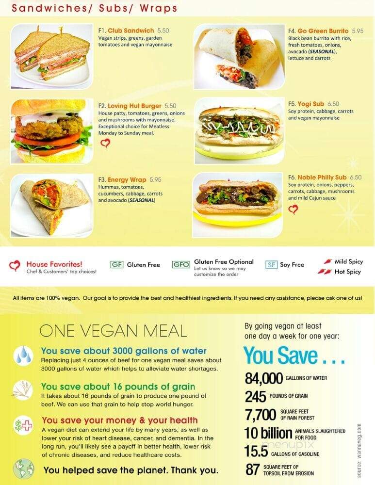 Loving Hut - Tampa, FL menu_pic