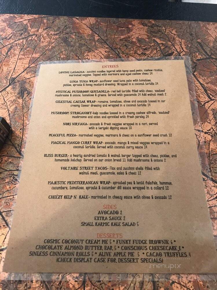 Peace Pies - Encinitas, CA menu_pic