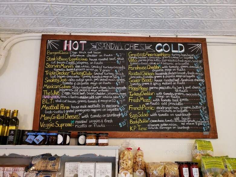 Barnyard - New York, NY menu_pic