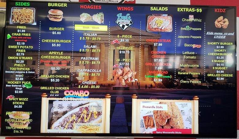 Fred's Downtown Philly - Allen, TX menu_pic