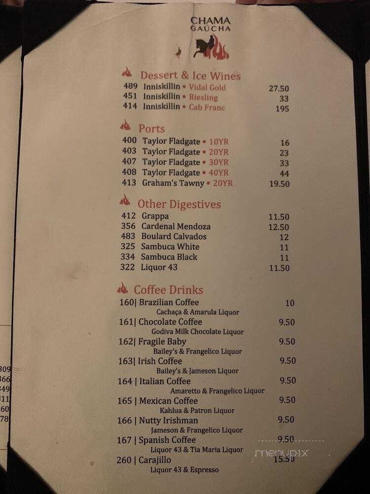 Chama Gacha Brazilian Steakhouse - San Antonio, TX menu_pic