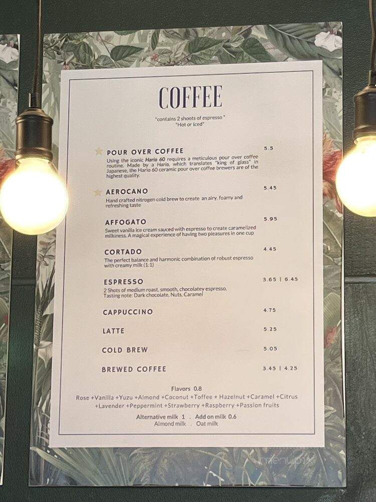 Old Torrance Coffee & Tea - Torrance, CA menu_pic