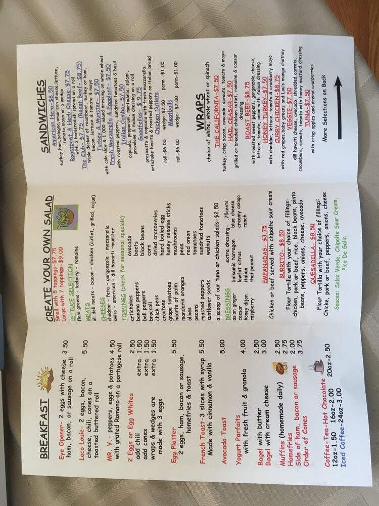 Castle View Deli-Catering Incorporated - Greenwich, CT menu_pic