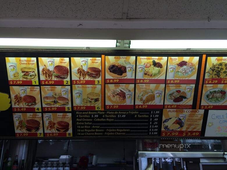 El Pollo Rico - Ogden, UT menu_pic