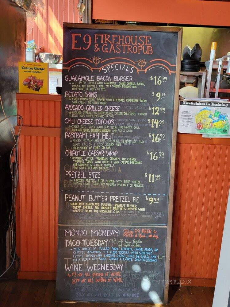 Engine House No 9 - Tacoma, WA menu_pic
