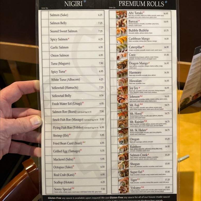 Mio Sushi - Portland, OR menu_pic