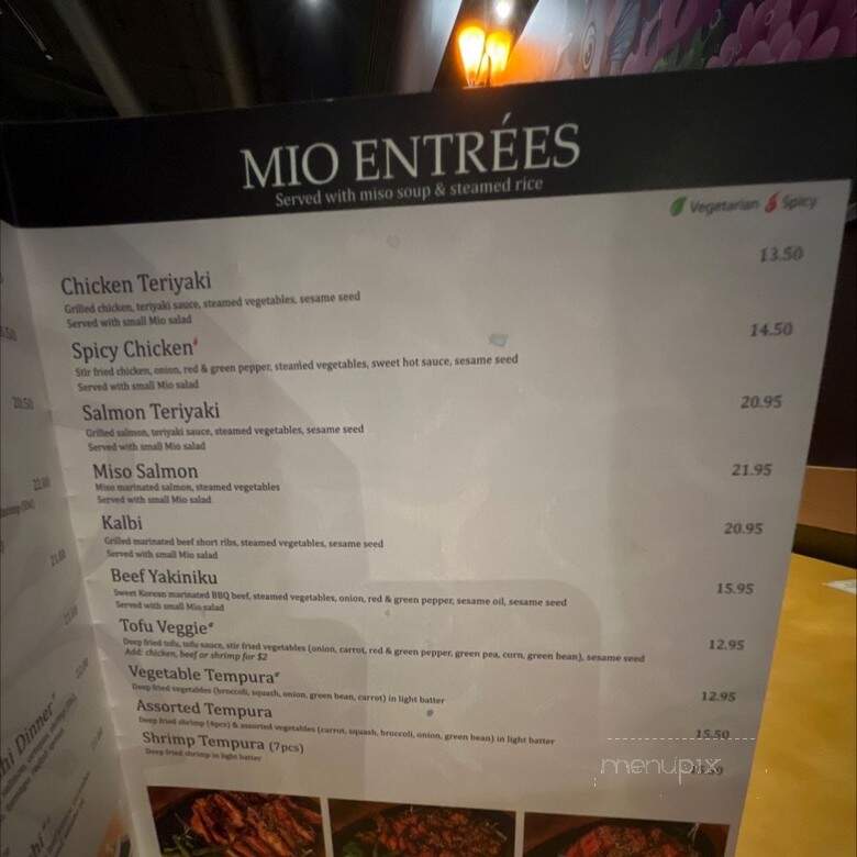 Mio Sushi - Portland, OR menu_pic