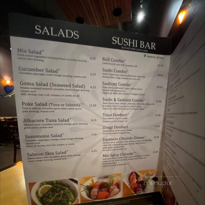 Mio Sushi - Portland, OR menu_pic