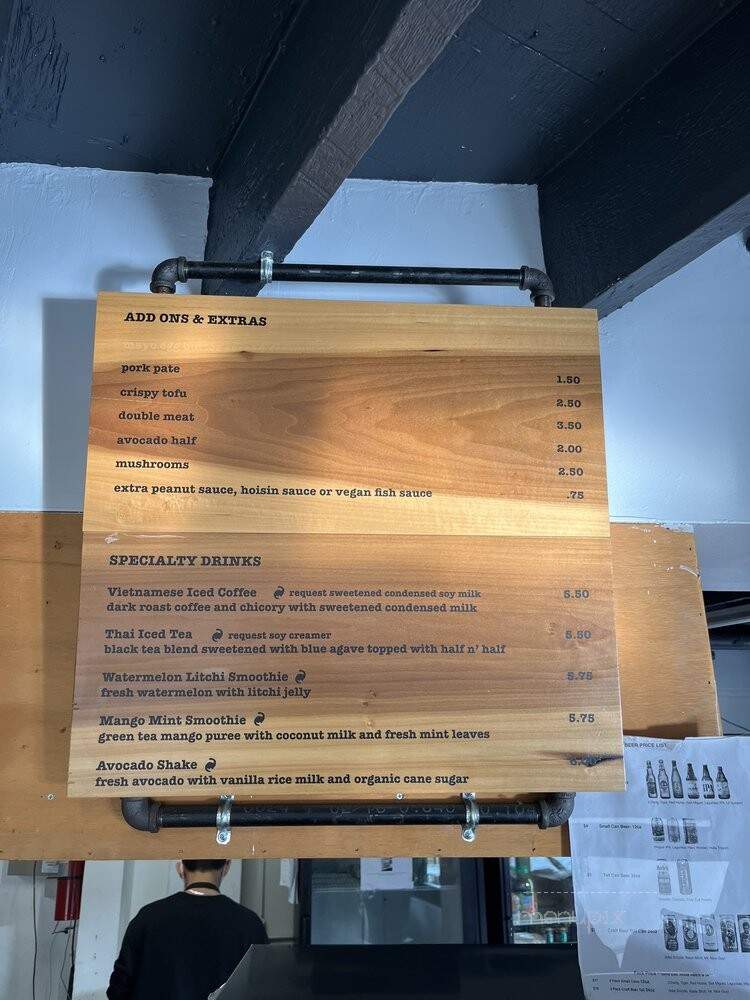 Dinosaurs Vietnamese Sandwiches - San Francisco, CA menu_pic