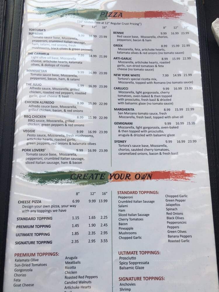 Tortora's Italian Dining - Owens Cross Roads, AL menu_pic
