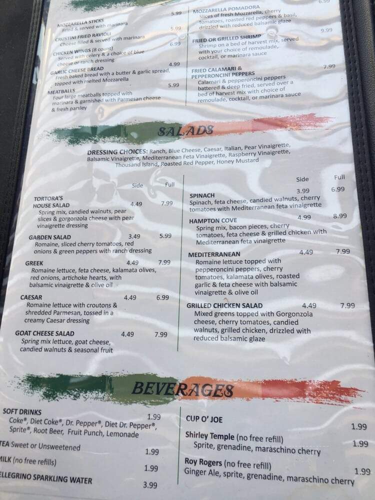 Tortora's Italian Dining - Owens Cross Roads, AL menu_pic