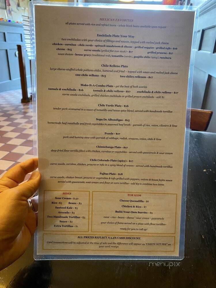 Roosevelt Tamale Parlor - San Francisco, CA menu_pic