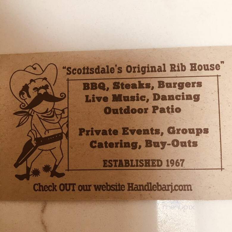 Handlebar J - Scottsdale, AZ menu_pic