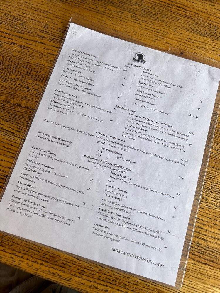 Town Tavern - Clyde, OH menu_pic