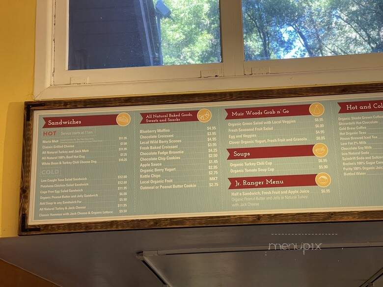 Muir Woods Cafe - Mill Valley, CA menu_pic